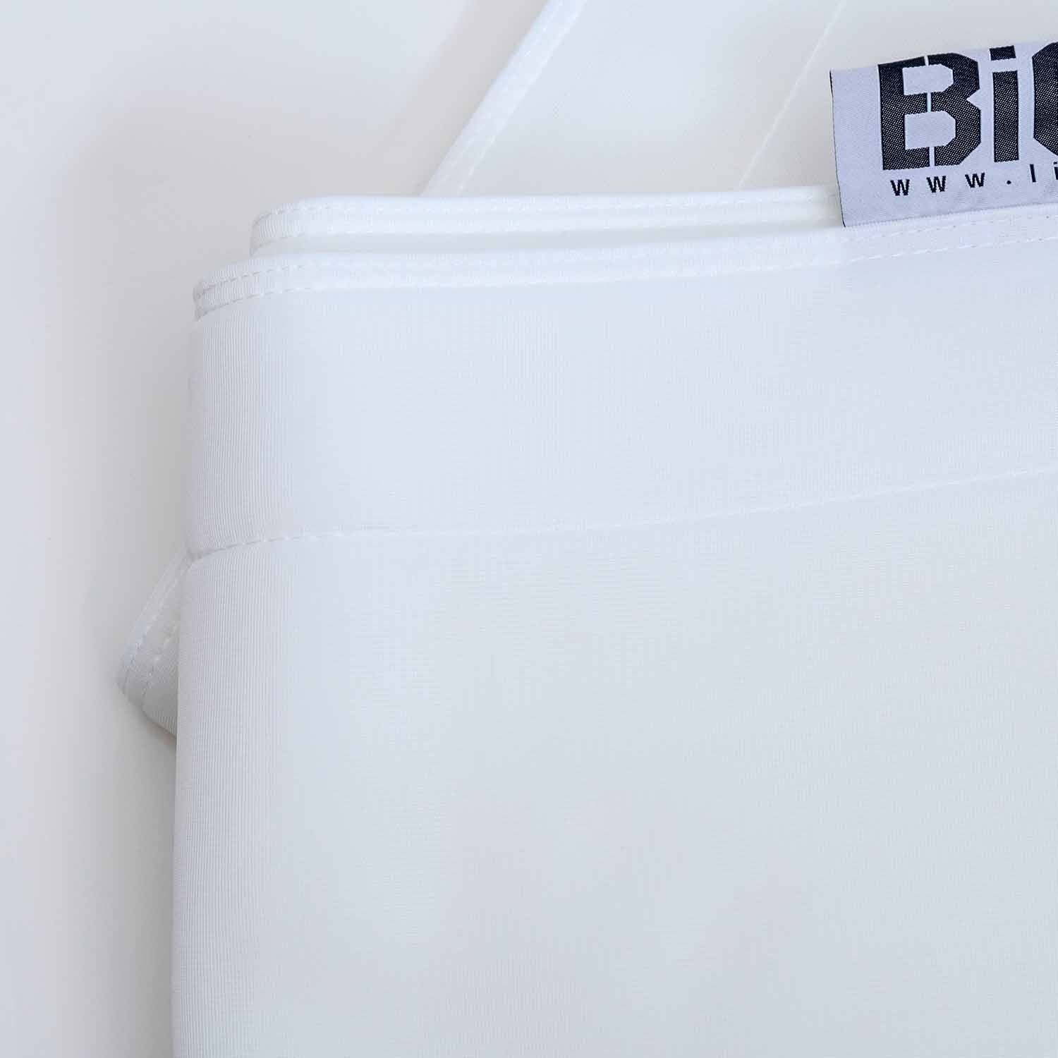 Hülle rechteckiger leerer Pool-Pouf Weiß