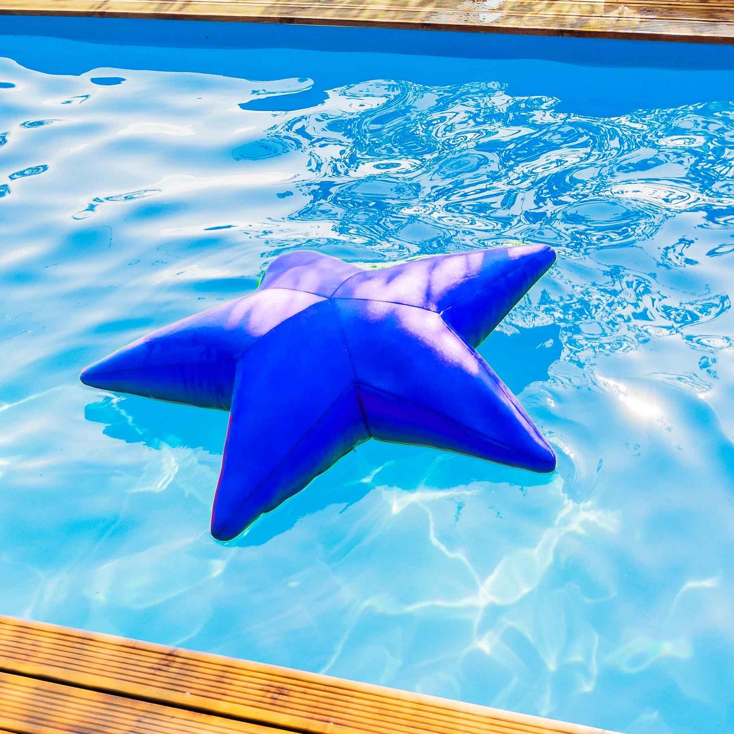 Poolpouf, blauer Seestern