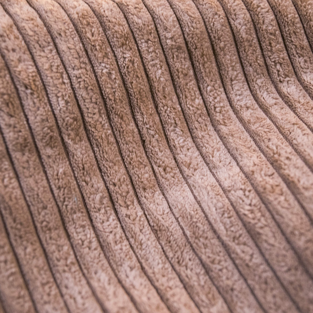 Samt Cord Pouf Würfel Braun