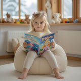 Kinder Sitzsack Samt Cord Beige