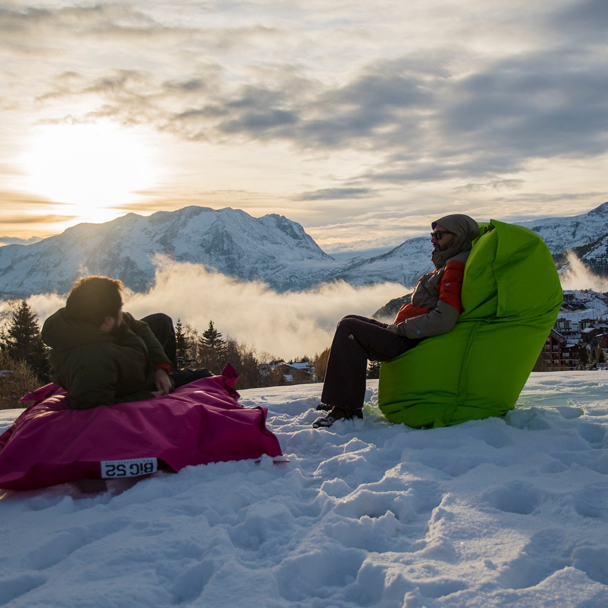 Riesiger XXL Sitzsack Orange