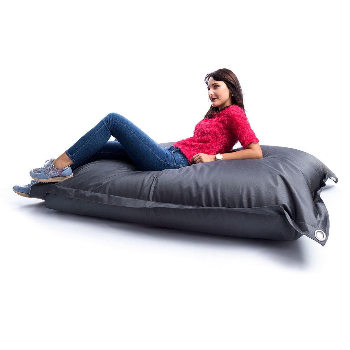 Pouf Esterno Grigio Antracite IRON RAW