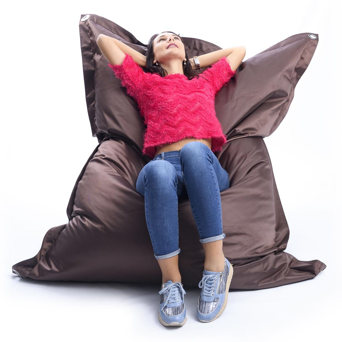 Außenhocker Braun IRON RAW