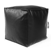 Pouf Cubo Similpelle Nero