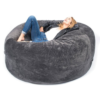 Pouf Gigante Rotondo XXL Polare Grigio