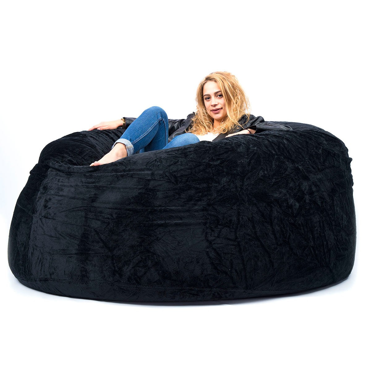 Pouf Gigante Rotondo XXL Polare Nero