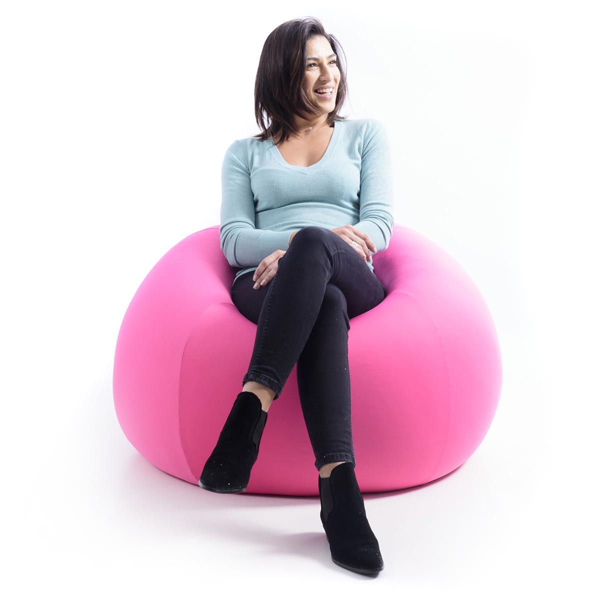 Stretch Sitzsack Birne Rosa