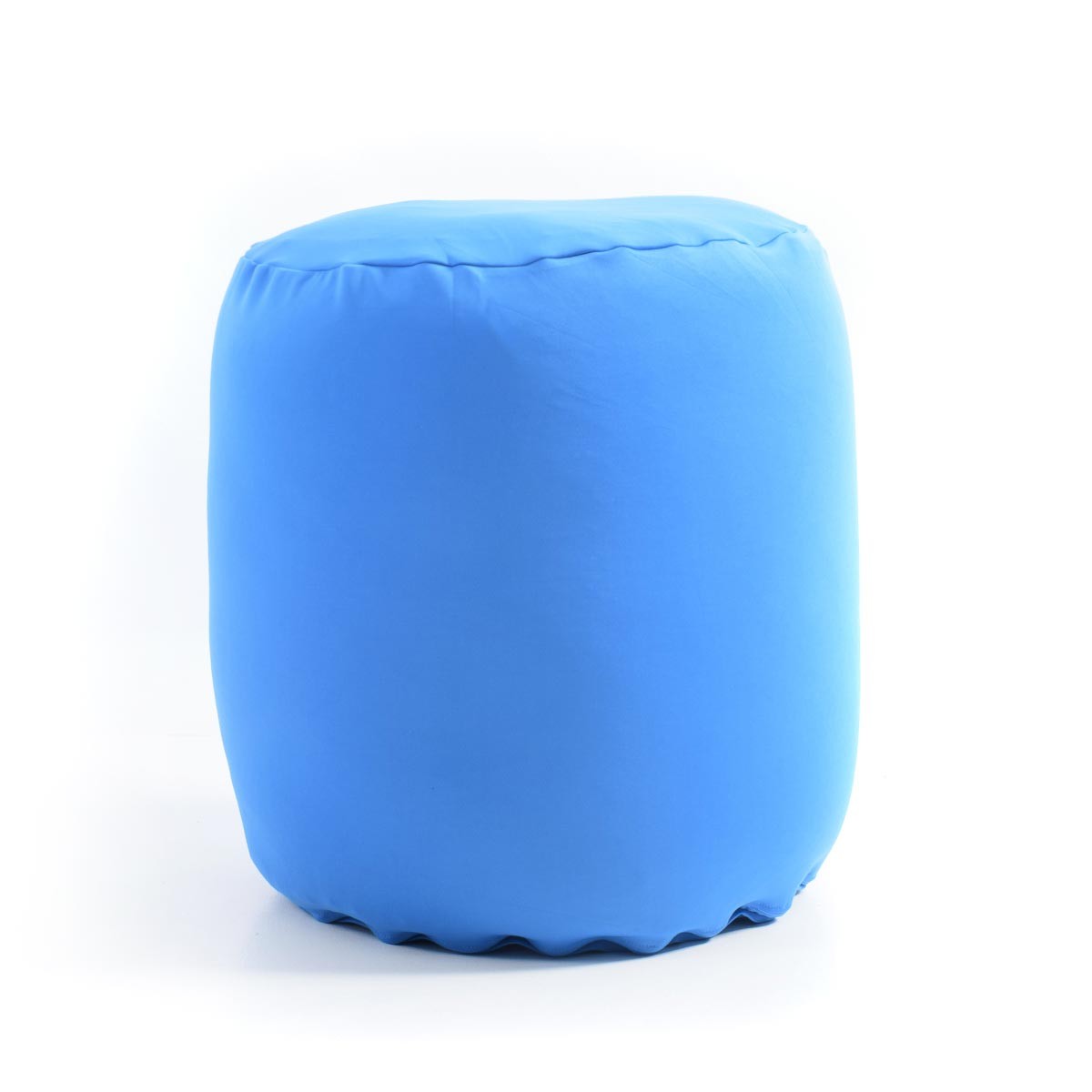 Pouf Fußstütze Stretch Blau