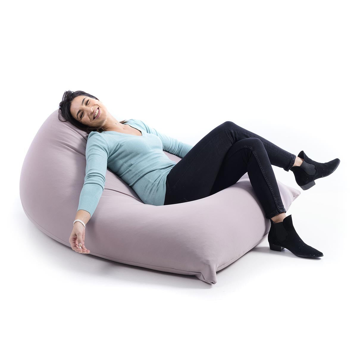 Stretch Pouf Berlingot Taupe