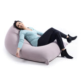 Stretch Pouf Berlingot Taupe