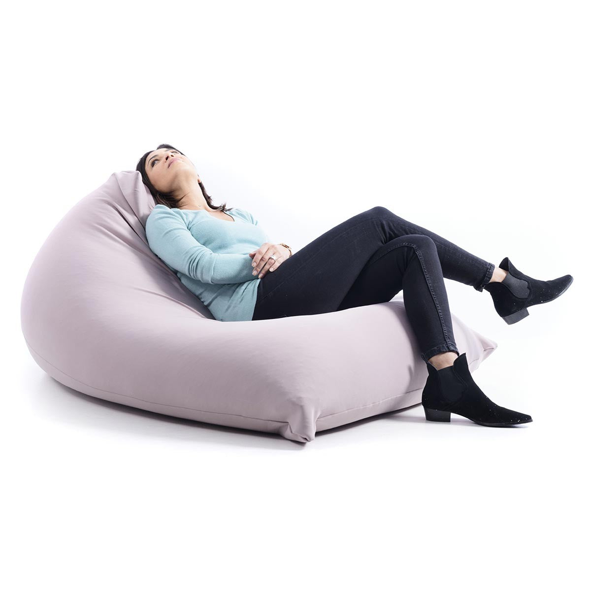 Stretch Pouf Berlingot Taupe