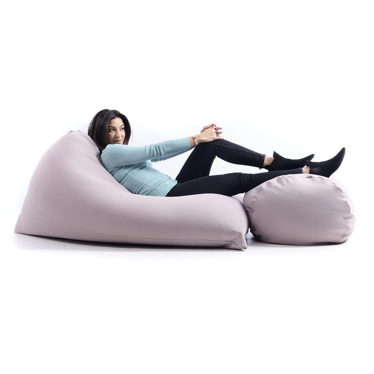 Stretch Pouf Berlingot Taupe