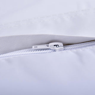 Hülle Leerer Pouf XXL Weiß KLASSISCH