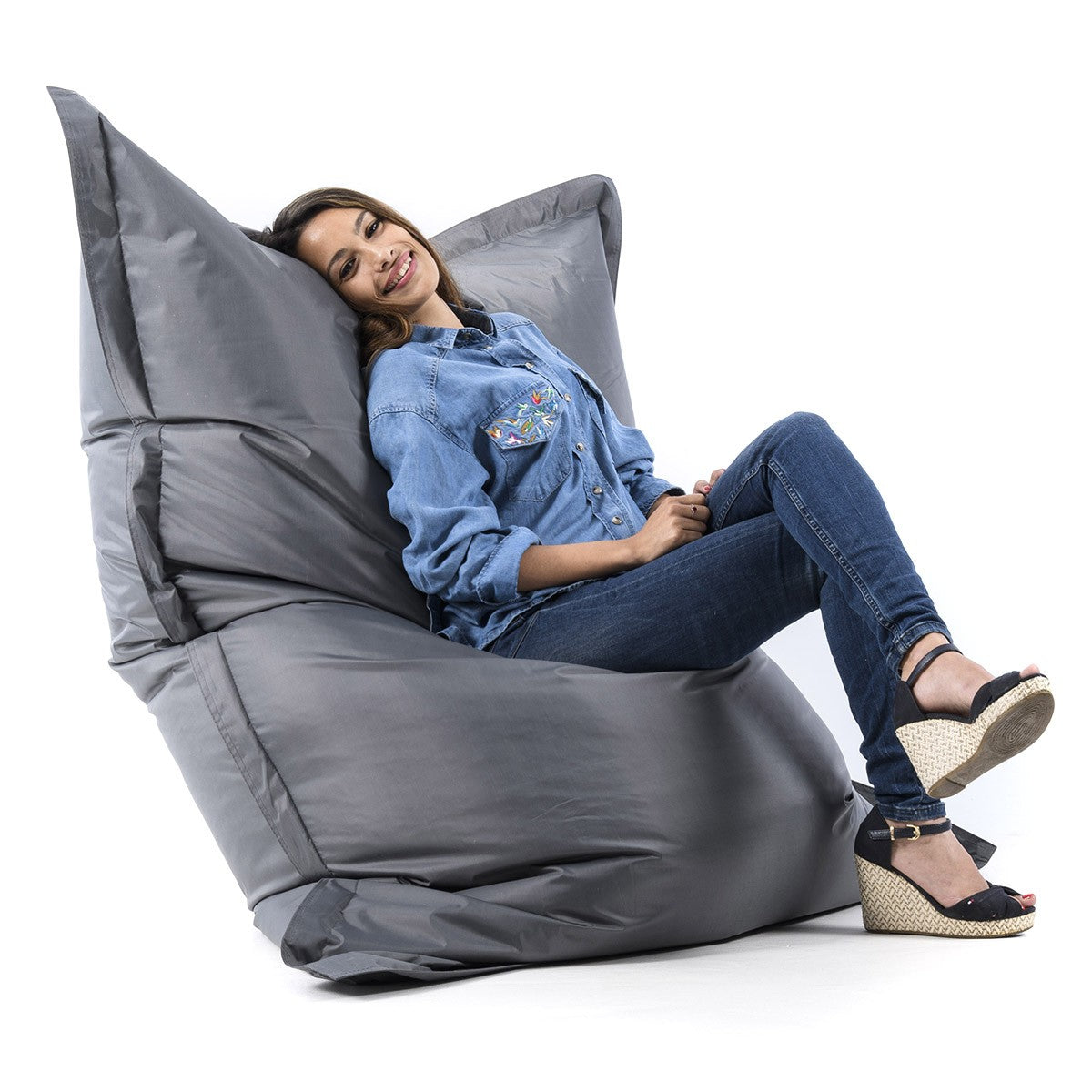 Housse Vide Pouf XXL Anthracite CLASSIC