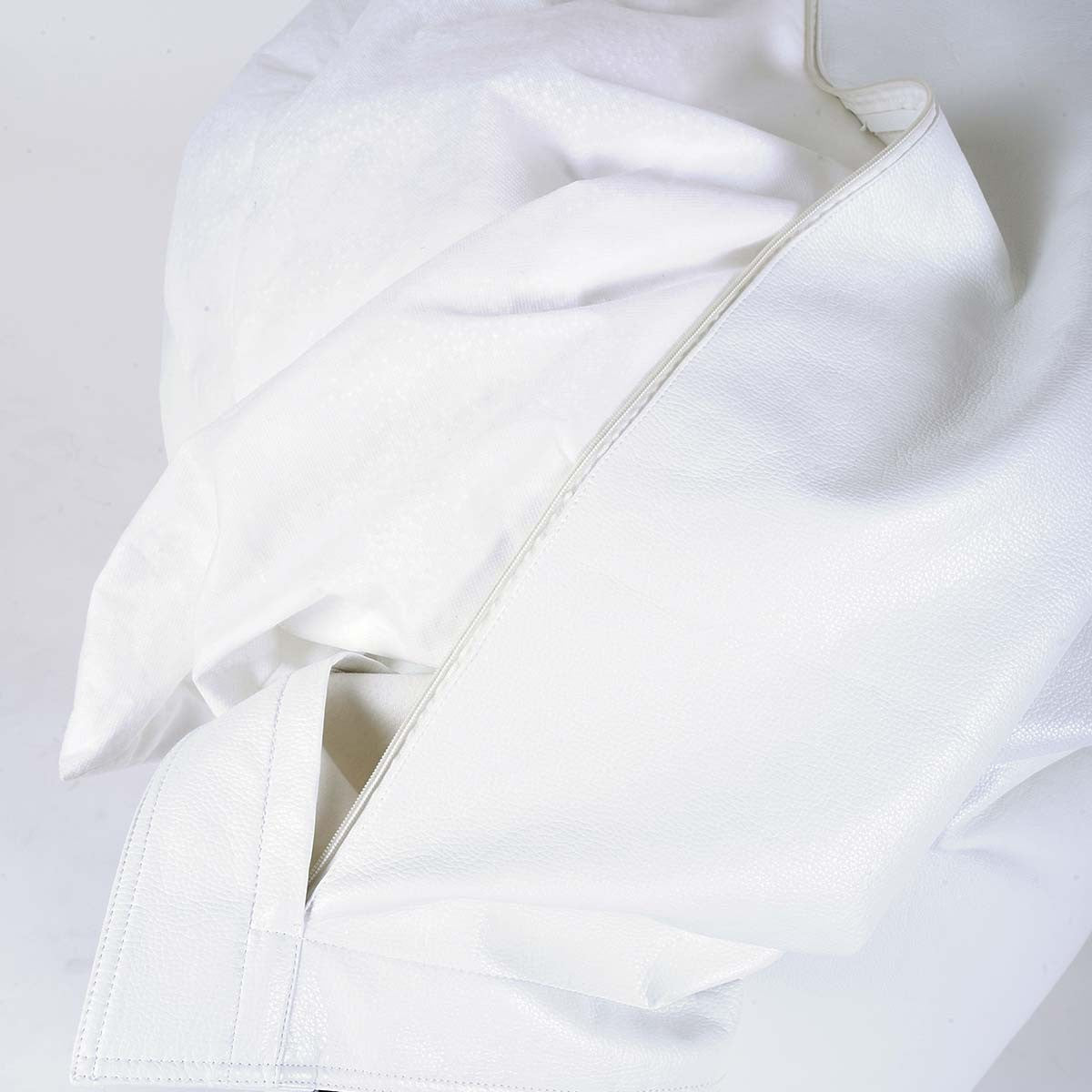 Pouf Similpelle Bianco