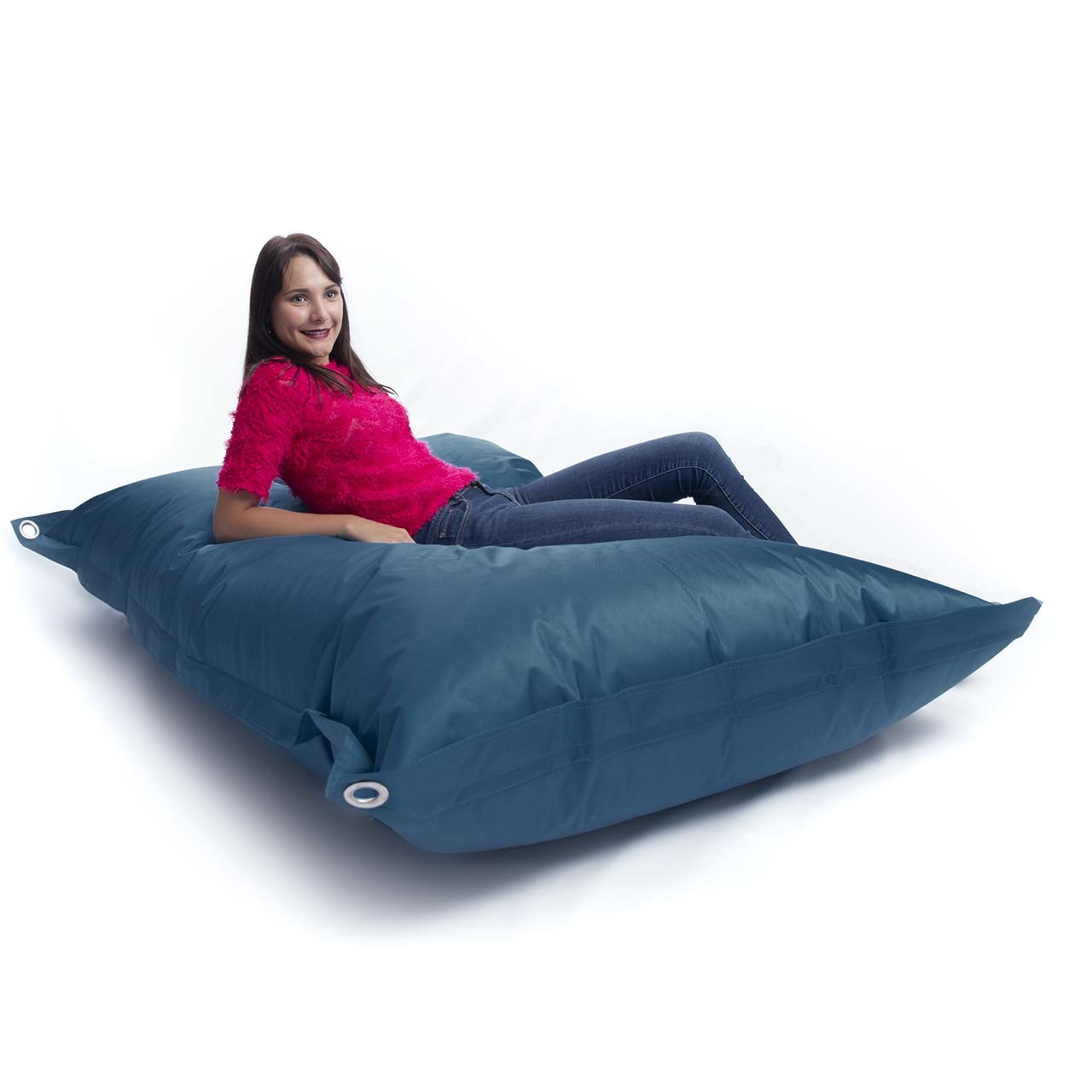 Außenpouf Petrol IRON RAW