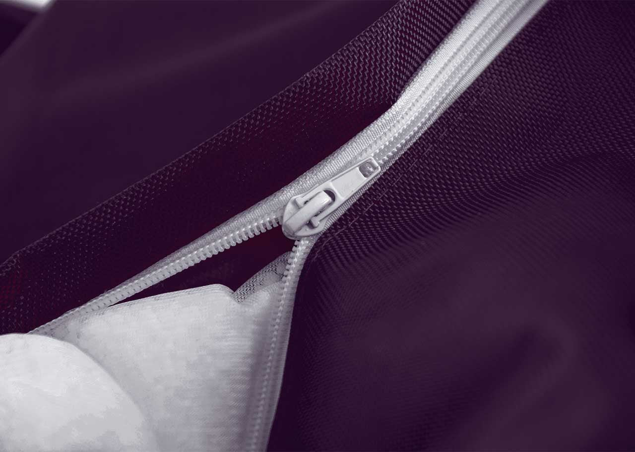 Außenpouf Aubergine IRON RAW