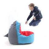 Pouf Bambino Design Squalo Blu