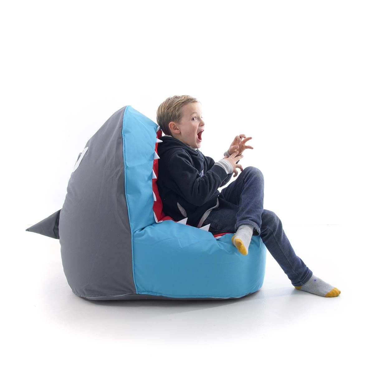 Pouf Bambino Design Squalo Blu