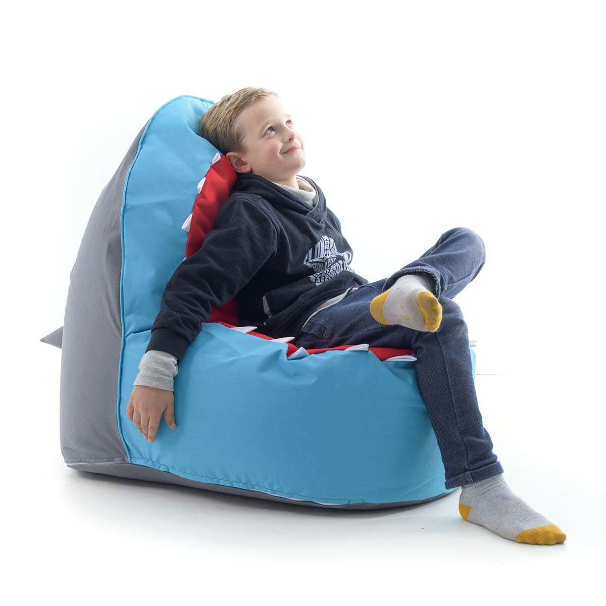 Pouf Bambino Design Squalo Blu