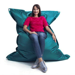 Außenpouf Türkis IRON RAW