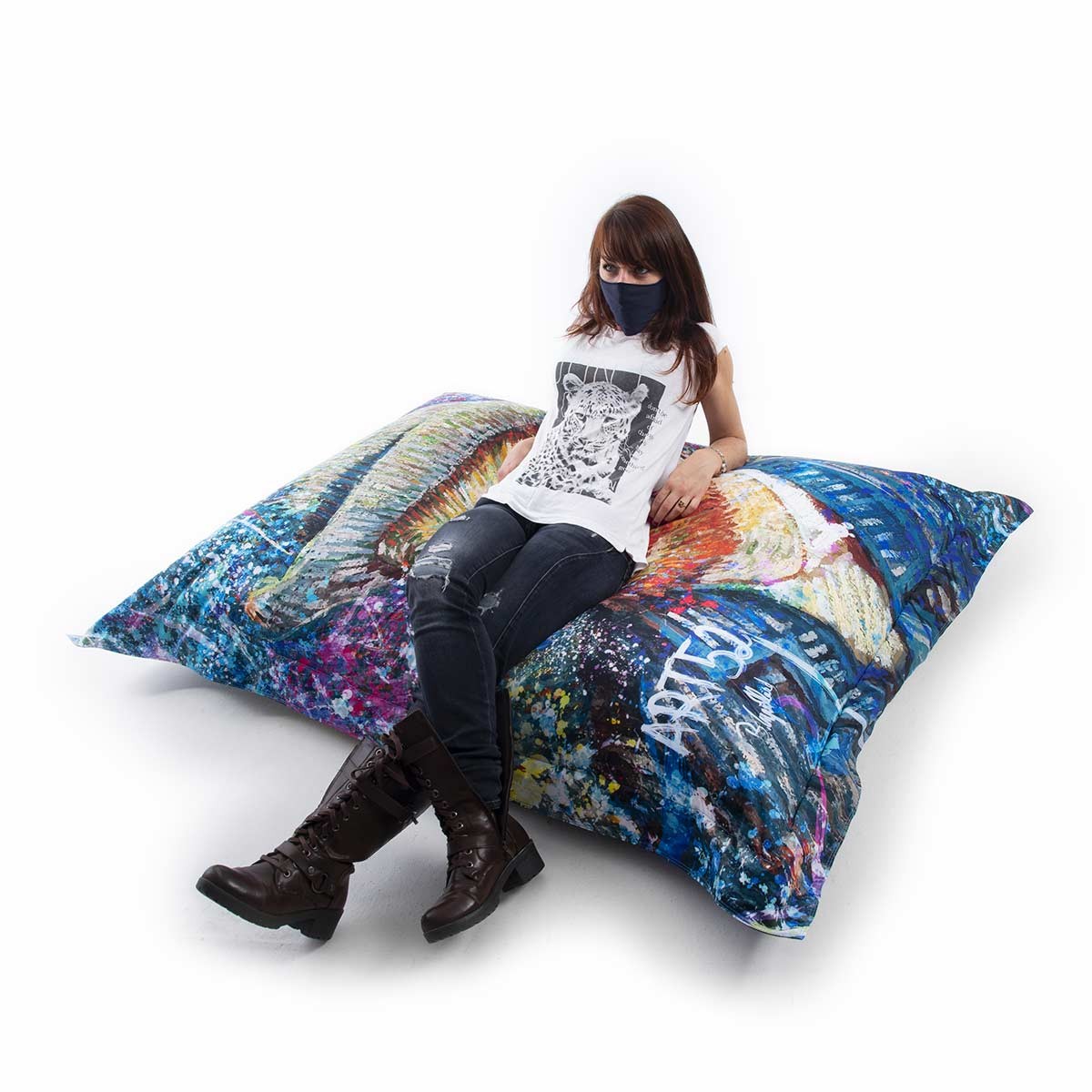 Giant Pouf ART52® - Van Gogh POP