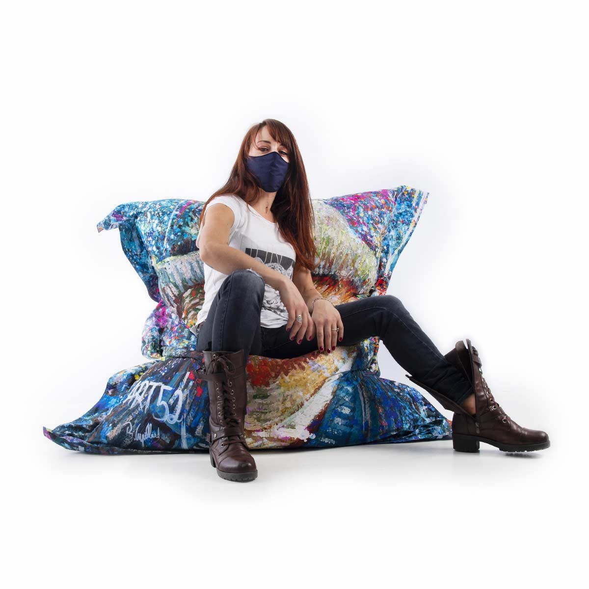 Giant Pouf ART52® - Van Gogh POP