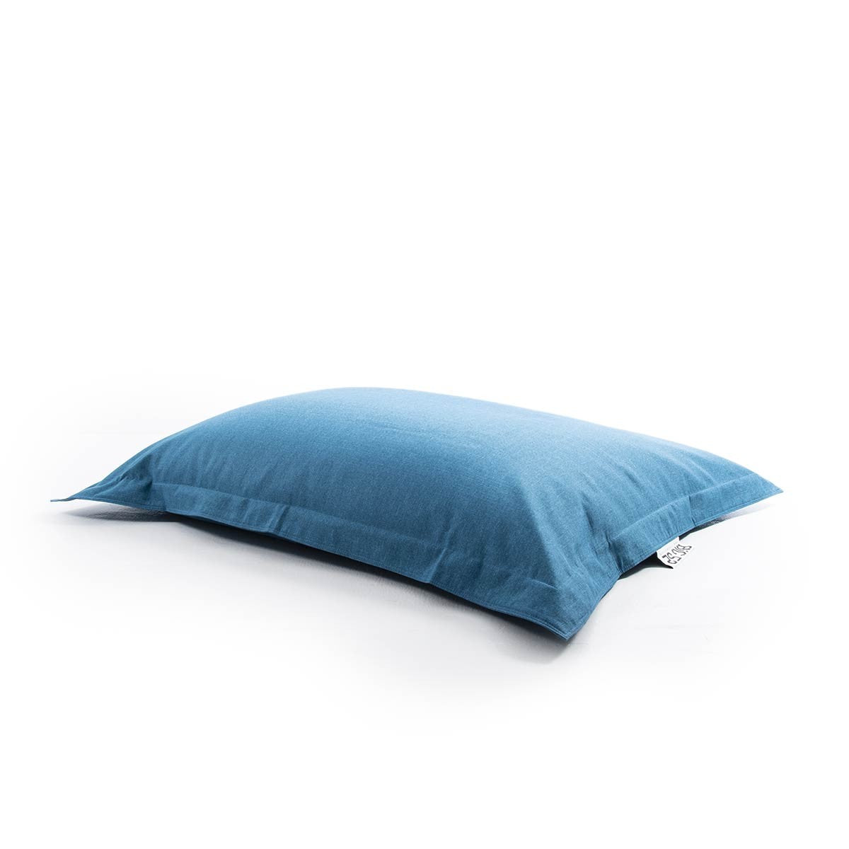 Pouf Leinen Blau Ente